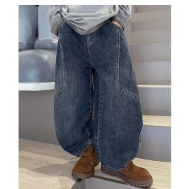 بنطلون ولادي جينز واسع 