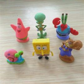 مجموعة سبونج بوب سكوير بانس زينة حوض أسماك 6 قطع