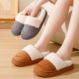 شبشب شتوي منزلي دافئ سميك ومقاوم 