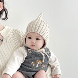 قبعة شتوية للأطفال محبوكة صغيره الحجم، قبعة شتوية لحماية الأذن بتصميم لطيف