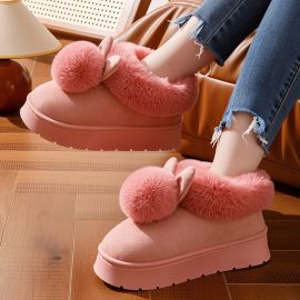 شبشب منزلي سميك وكبير الحجم ، شبشب قطني دافئ للغاية لفصل الشتا