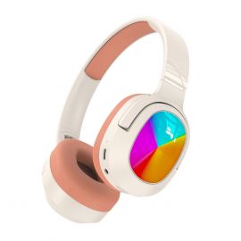 سماعة رأس جديدةRGB مضيئة قابلة للطي رياضية إلكترونية طويلة الأمد لاسلكية تعمل بالبلوتوث