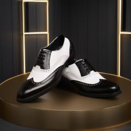  أحذية جلدية رسمية للأعمال بألوان متداخلة للرجال