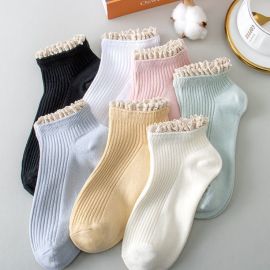 جوارب نسائية ماصة للعرق قابلة للتنفس قطنية لطيفة