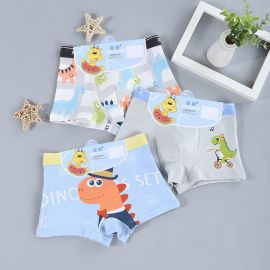 بوكسر داخلي بخامة قطنية لطيفة وألوان جذابة للأولاد / 3 قطع