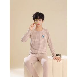 بجامه ولادي قطنيه مخططه 