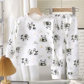 بيجامة شتوية مبطنة طبعات ورسومات مختلفة سهلة اللبس مثالية للاستخدام اليومي في الشتاء