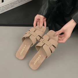 صندل نسائي مسطحة عصرية