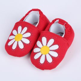 حذاء ناعم بطبعة دوار الشمس للفتيات الصغيرات