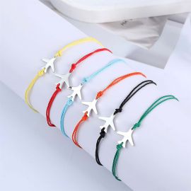 سوار رجالي متعدد الالوان بابزيم على شكل طياره