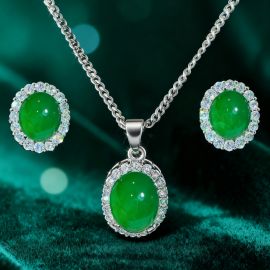 طقم مجوهرات مكون من قطعتين