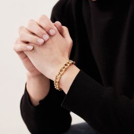 سوار رجالي سلسلة مصنوع من الفولاذ التيتانيوم