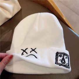 قبعة محبوكة للرجال في فصل الشتاء ذات محيط رأس كبير