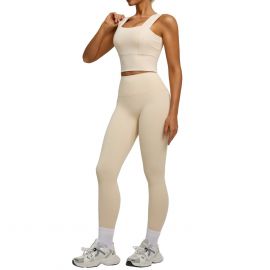 ملابس رياضية من قطعتين للنساء للياقة البدنية، ملابس ضيقة للجري