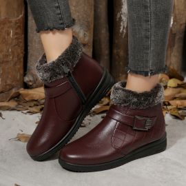 حذاء نسائي مبطنة بالصوف 