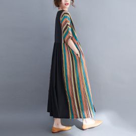 جلابية نسائية ملونة من الجوانب