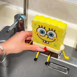 رف سبونج بوب مع ممسحة إسفنجية