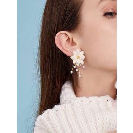 اقراط نسائي على شكل زهره