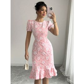 فستان نسائي قصير باكمام قصيرة