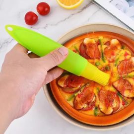  علبة زيت حلزونية الذيل، فرشاة زيت سيليكون مانعة للتسرب / قطعتين 