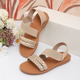 حذاء بناتي مسطح سهل الارتداء