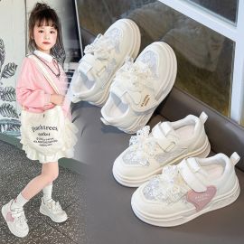 أحذية رياضية كاجوال للبنات شبكية بنعال ناعمة