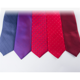 ربطة عنق رسمية للرجال بعرض 8 سم بالون الأحمر، ربطة عنق مناسبة للعمل من البوليستر الخالص