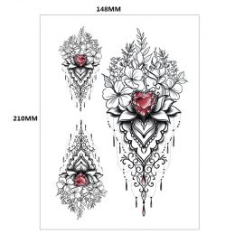 تاتو فني بأشكال هندسية مختلفة ومتعددة / 4 قطع 