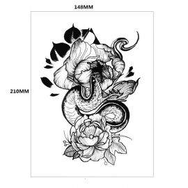 ملصق وشم مقاوم للماء برسومات مختلفة / 3 قطع