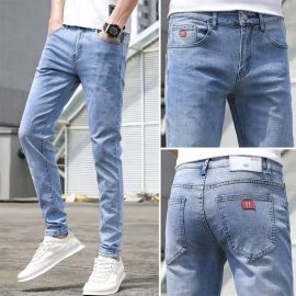 بنطلون جينز رجالي ضيق بقصة ضيقة