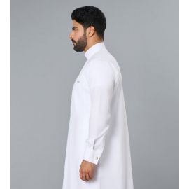 ثوب رسمي ابيض فاخر