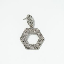 اقراط نسائي سداسي الشكل