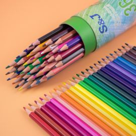 مجموعة أقلام رصاص ملونة زيتية 48 لونًا