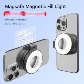ضوء تصوير مغناطيسي دائري للهاتف بتقنية MagSafe لإضاءة البث المباشر ومكالمات الفيديو والتصوير الاحترافي