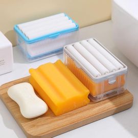 علبة صابون بلاستيكية للتنظيف بدون استخدام اليدين