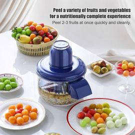 آلة تقشير الفاكهة الكهربائية ، مقشرة أوتوماتيكية بشفرة من الفولاذ المقاوم