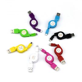 كابل شحن قابل للسحب لأجهزة أندرويد كابل قابل للتمدد