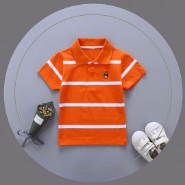 تيشرتات قصيرة الأكمام مخططة للأولاد