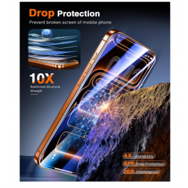 واقي شاشة زجاجي عالي الدقة مع تثبيت خالٍ من الغبار ومضاد للتجسس