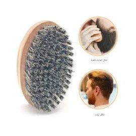 فرشاة لحية من خشب الزان والخيزران، فرشاة تنظيف لحية وتصفيف الشعر الدهني للرجال