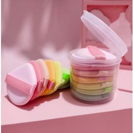 علبة من إسفنات قطنية مزدوجة الجوانب لتطبيق ناعم ومتساوي /7 قطع