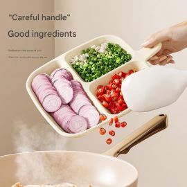 طبق تقديم متعددة الوظائف مزودة بأقسام