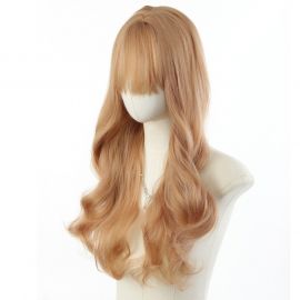  شعر طويل ناعم متفرق في المنتصف فاتح اللون للسيدات 