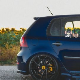 ملصقات خدش إبداعية للسيارات والمركبات الكهربائية / قطعتين