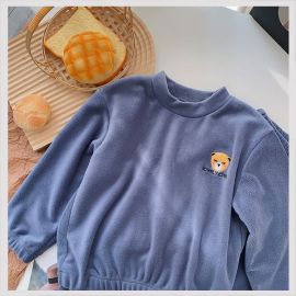 بجامه ولادي بياقه دائريه واكمام طويلة