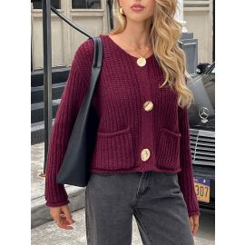 بلوزه صوفيه نسائي بجيوب وازرار اماميه ذهبيه