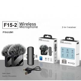 ميكروفون لاسلكي مزود بخاصية إلغاء الضوضاء صغير الحجم