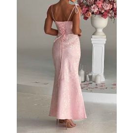 فستان طويل بدون اكمام