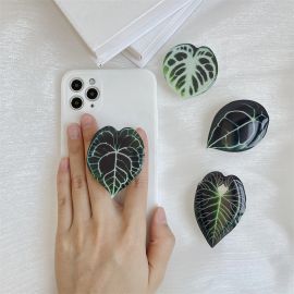 حامل قابل للتمدد من راتنج الإيبوكسي الشفاف المقلد بشكل أوراق / قطعتين