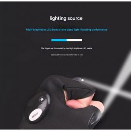 قفازات إضاءة ليلية متعدده الوظائف